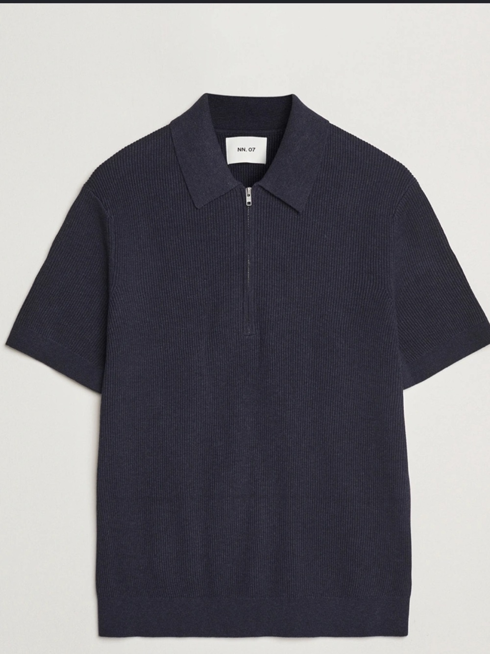 NN07 Black Hansie Half-Zip Polo Shirt